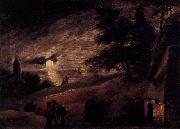 Adriaen Brouwer Dune Landscape by Moonlight oil painting picture wholesale
